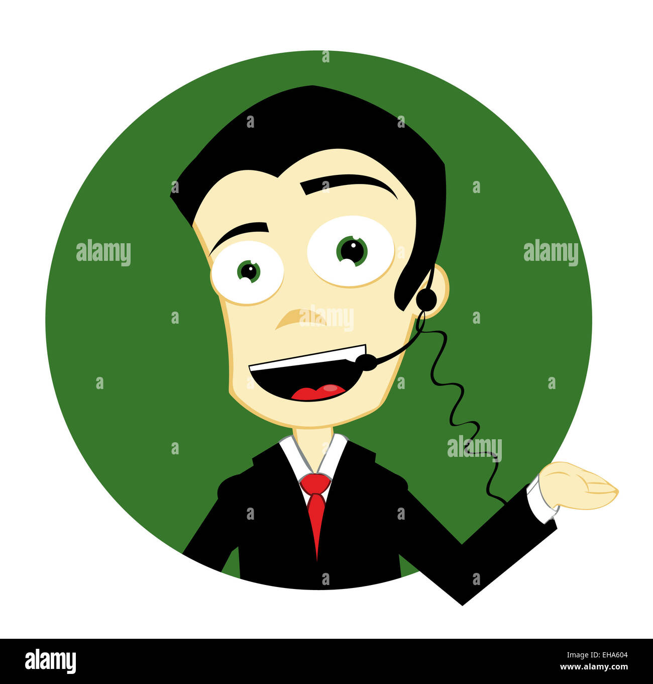 call center man Stock Photo - Alamy