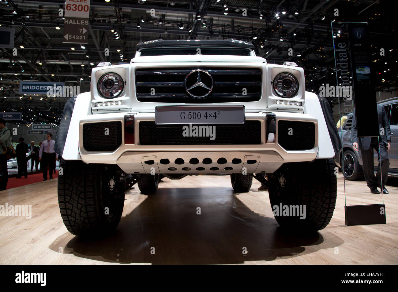 Mercedes G500 4x4 Concept At The Geneva Motor Show 15 Stock Photo Alamy