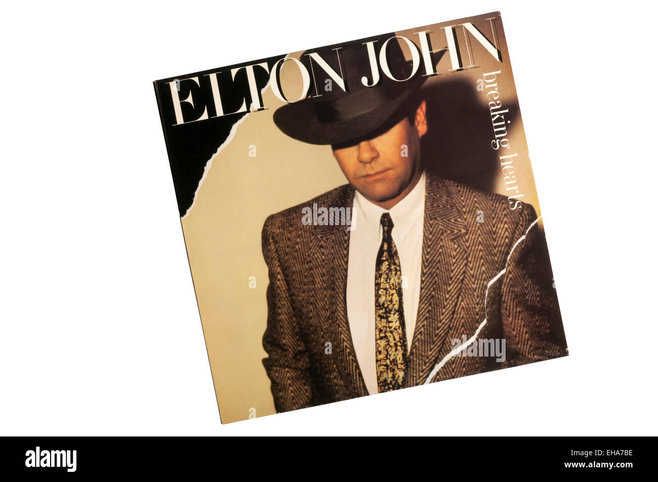 Breaking Hearts was the 18th studio album by British singer/songwriter Elton John. It was released in 1984. Stock Photo