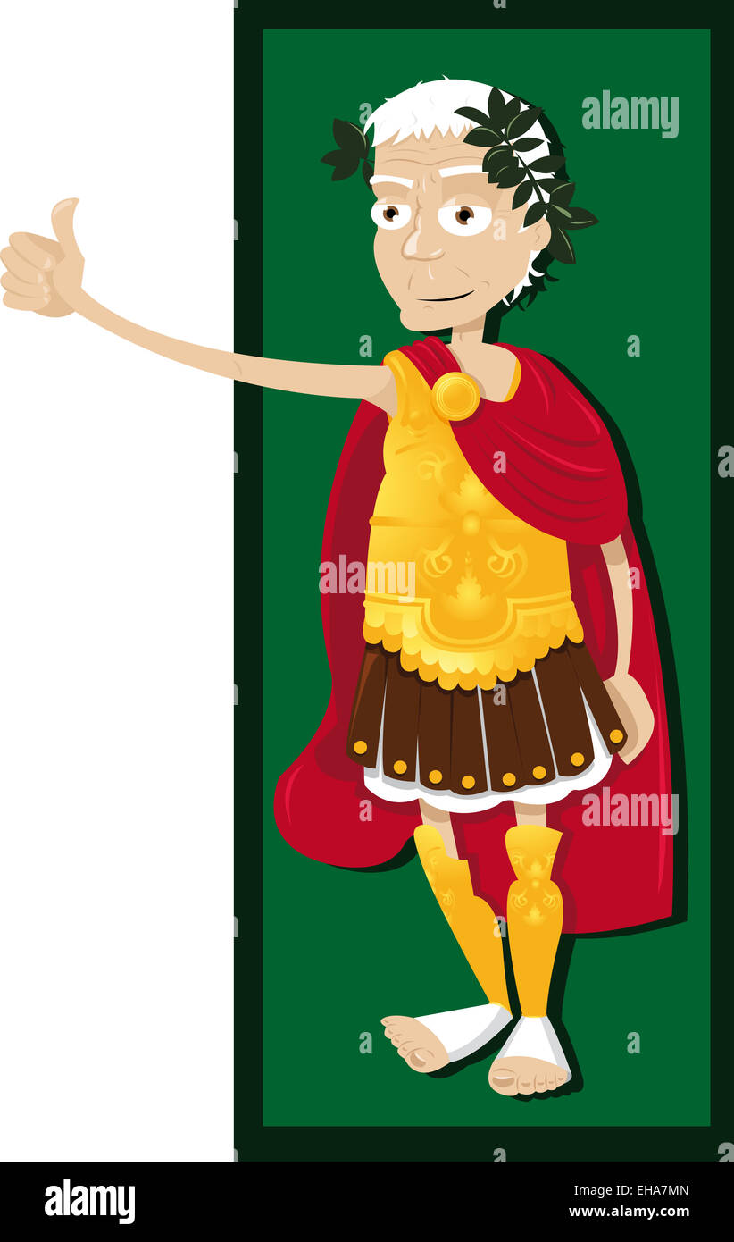 Julius Caesar thumbs up Stock Photo