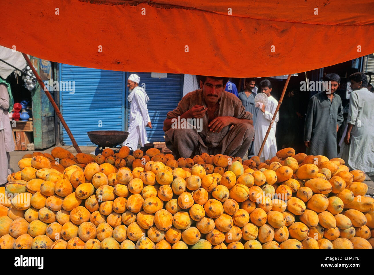 Food market, Lahore, Pakistan Stock Photo Alamy
