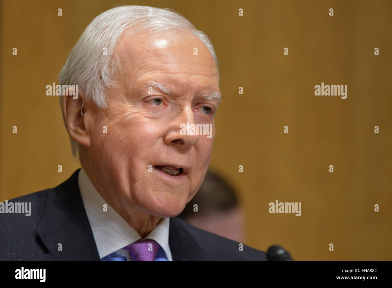 Washington Dc Usa 10th Mar 2015 Sen Orrin Hatch R Ut