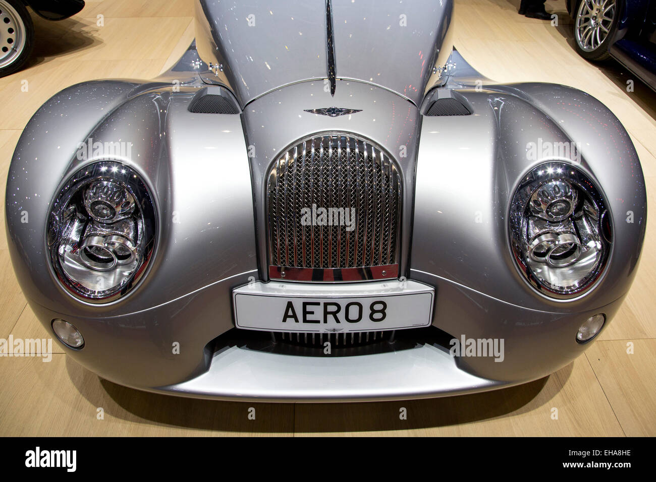 Morgan Aero 8 at the Geneva motor show 2015 Stock Photo