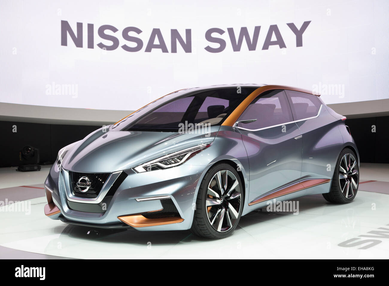 Nissan Sway concept at the Geneva motor show 2015 Stock Photo