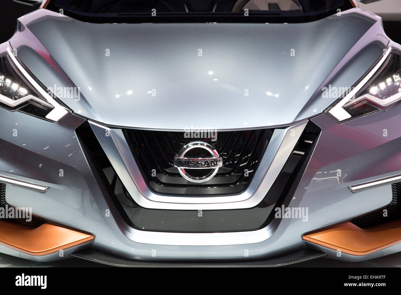 Nissan Sway concept at the Geneva motor show 2015 Stock Photo