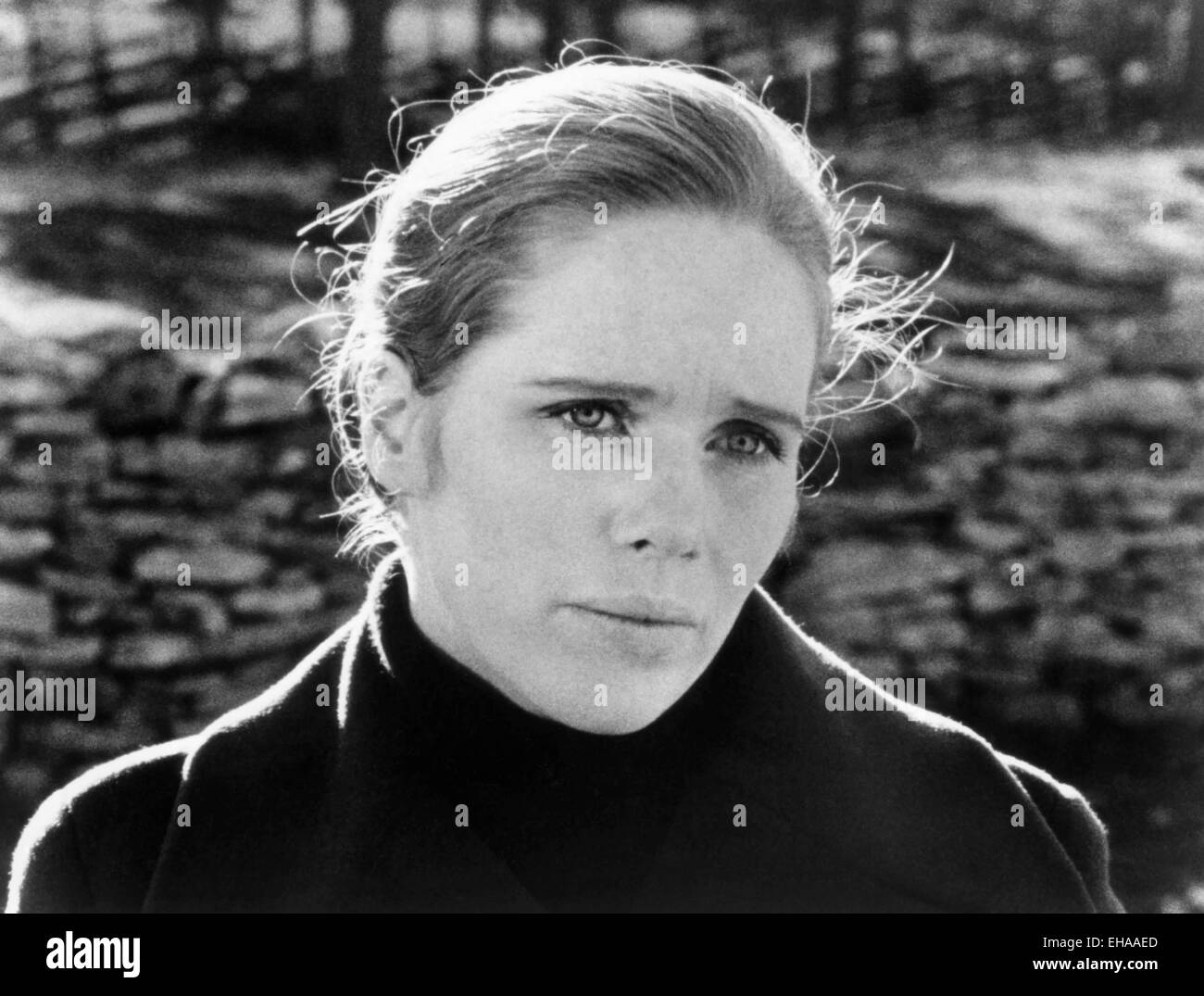 Liv Ullmann, on-set of the Film 'The Passion of Anna' (aka En Passion), 1969 Stock Photo