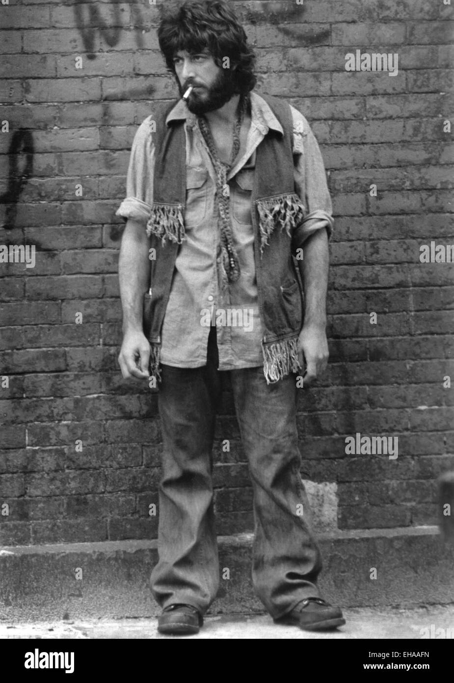 Al Pacino, on-set of the Film 'Serpico', 1973 Stock Photo