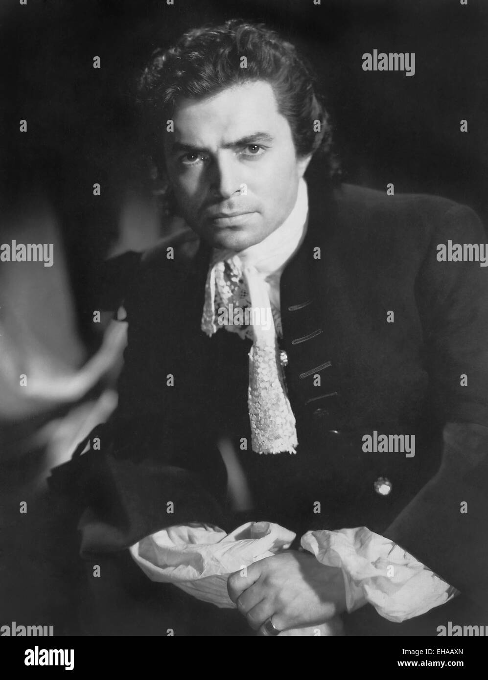 James Mason, on-set of the Film 'The Wicked Lady', 1945 Stock Photo