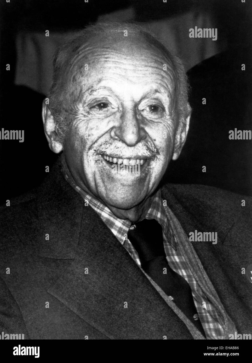 Edward Bernays, Public Relations Pioneer, Portrait, circa 1980's Stock Photo
