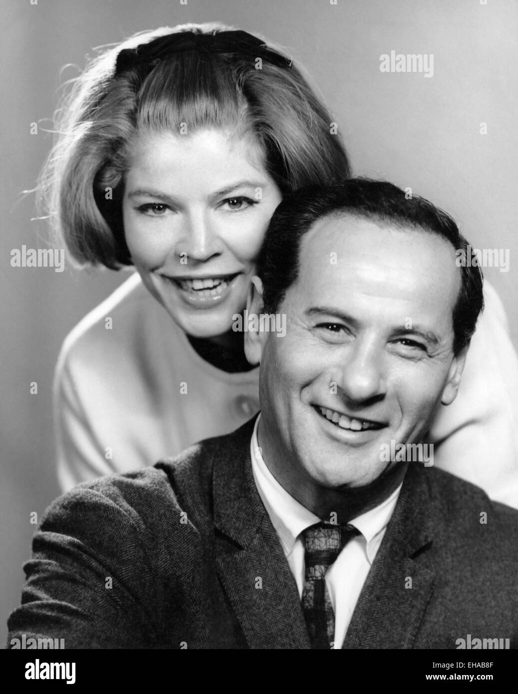 Anne Jackson, Eli Wallach, Smiling Portrait, circa early 1960's Stock Photo