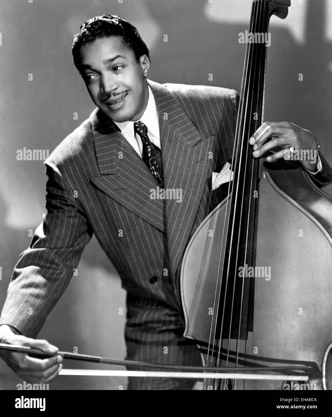 Slam Stewart, Portrait, circa 1940's Stock Photo