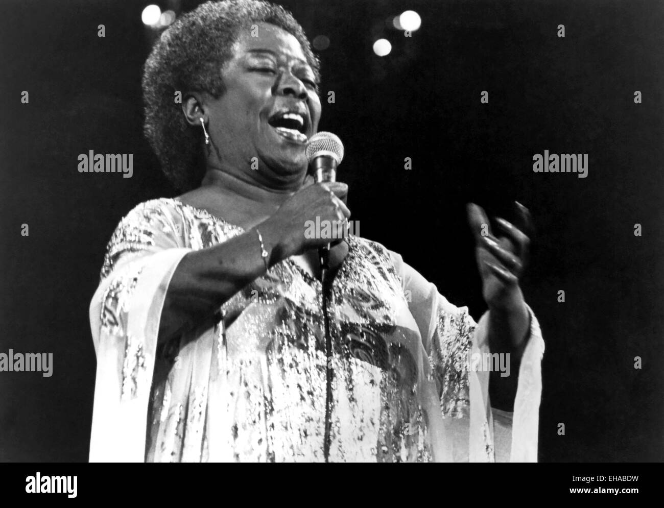 Sarah Vaughan, Portrait, Rhapsody and Song: A Tribute to George Gershwin', PBS-TV, September 29, 1981 Stock Photo