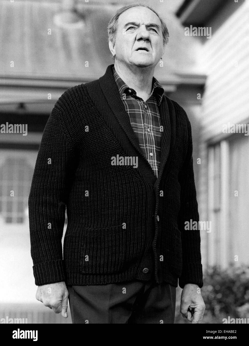Karl Malden, on-set of TV movie 'With Intent to Kill', 1984 Stock Photo