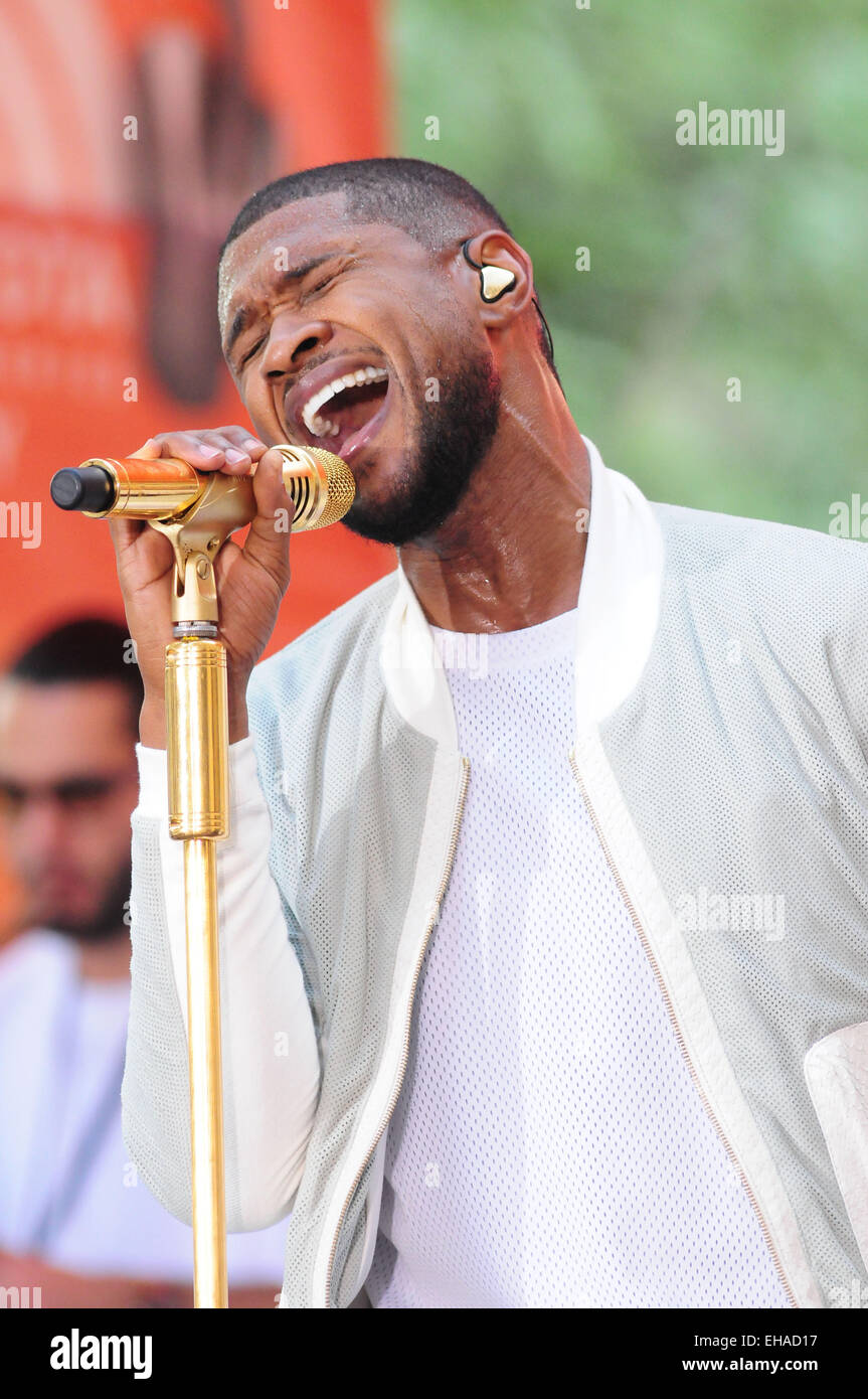 Usher performs live in concert on NBC's 'Today' show as part of their ...