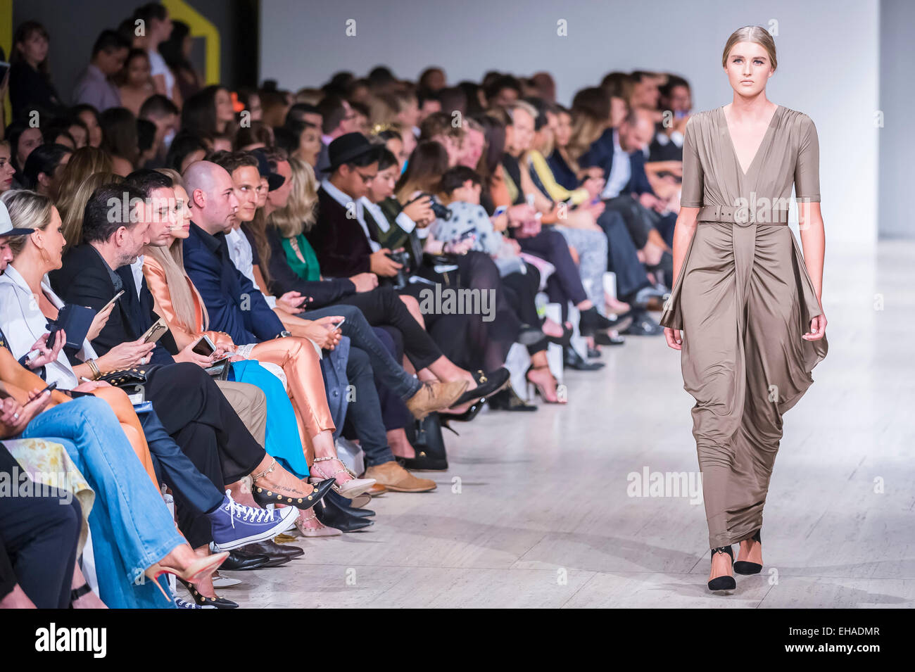Sydney, Australia. 10th March, 2015. Australian designer Leona Edmiston showcased her Spring 