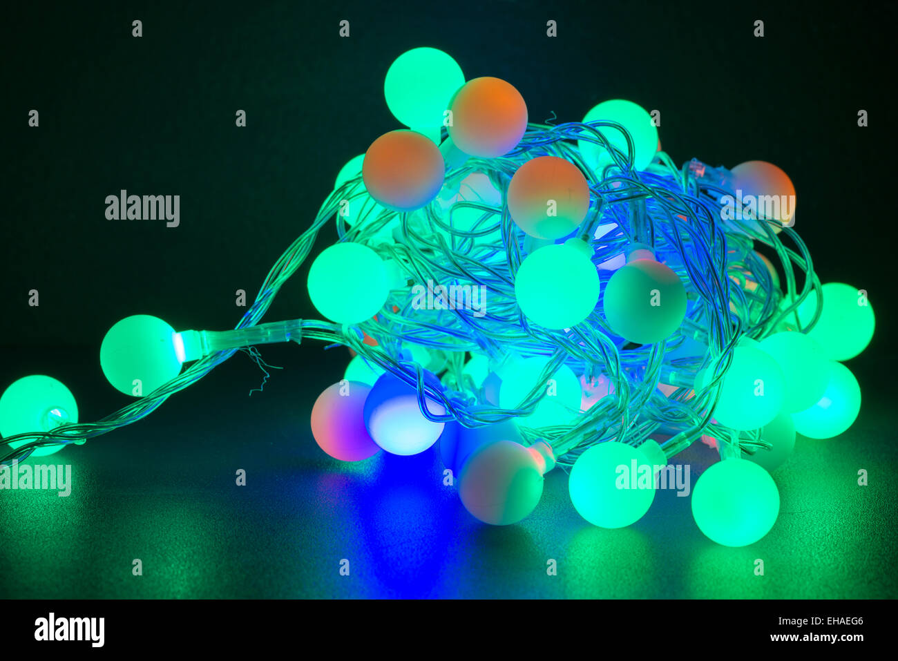 Tangled christmas string lights hi-res stock photography and images - Alamy