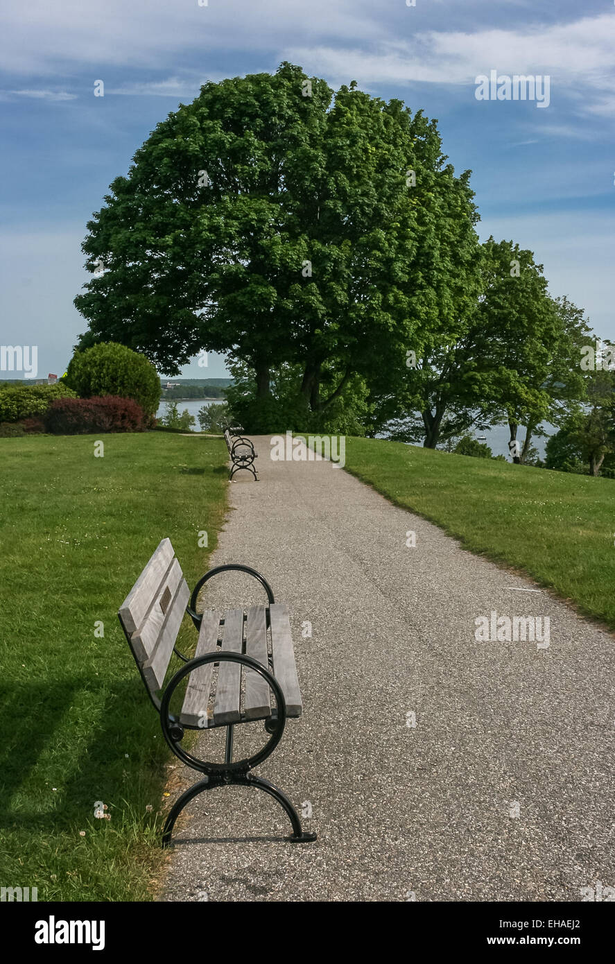 park in Portland, Maine Stock Photo Alamy