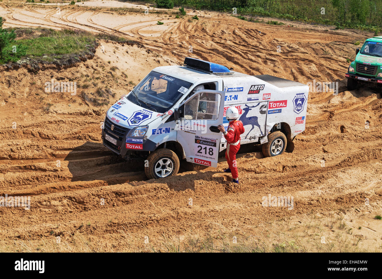 Baha Races Races on a rally-raid on sandy dunes. Rally-raid Baha