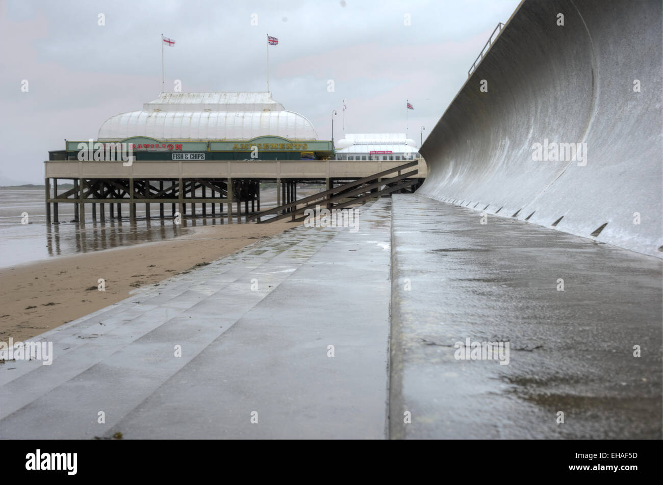 The seafront at BurnhamOnSea Pier Stock Photo Alamy