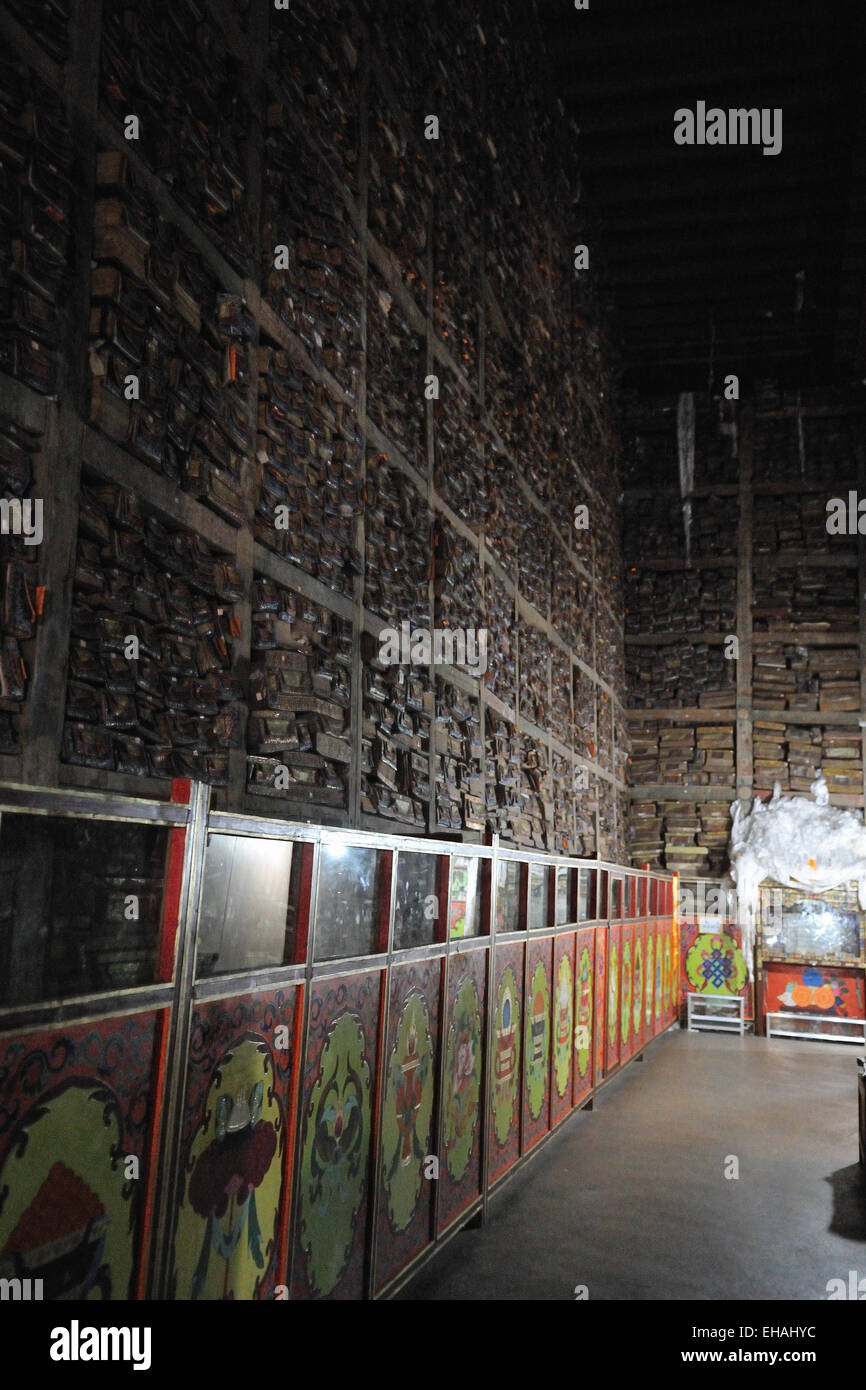 Sakya Monastery, The Great Library Stock Photo