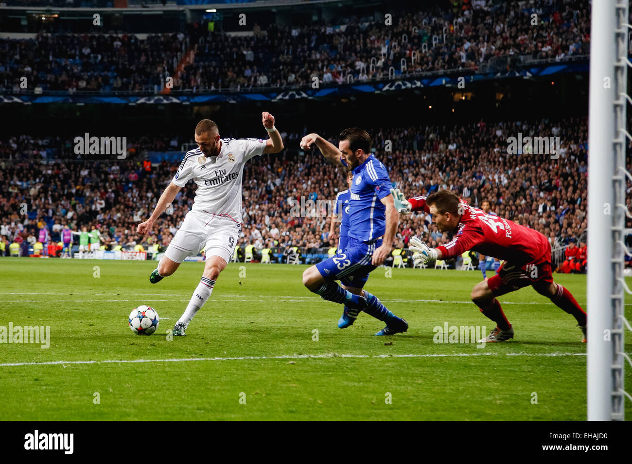 Madrid, Spain. 10th March, 2015. Karim Benzema (Real) Football/Soccer ...