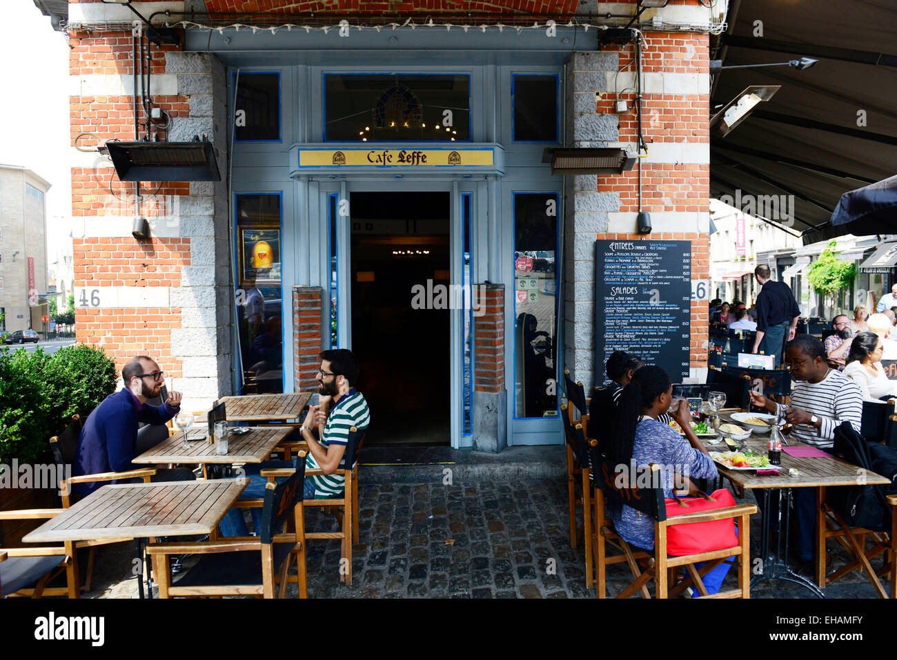 The popular Brasserie Leffe in Brussels Stock Photo Alamy
