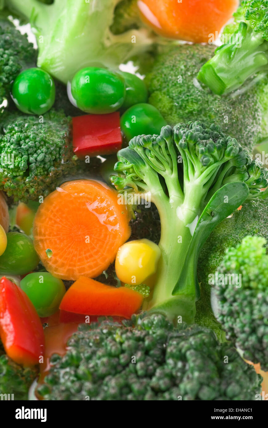 Vegetables in water Stock Photo Alamy