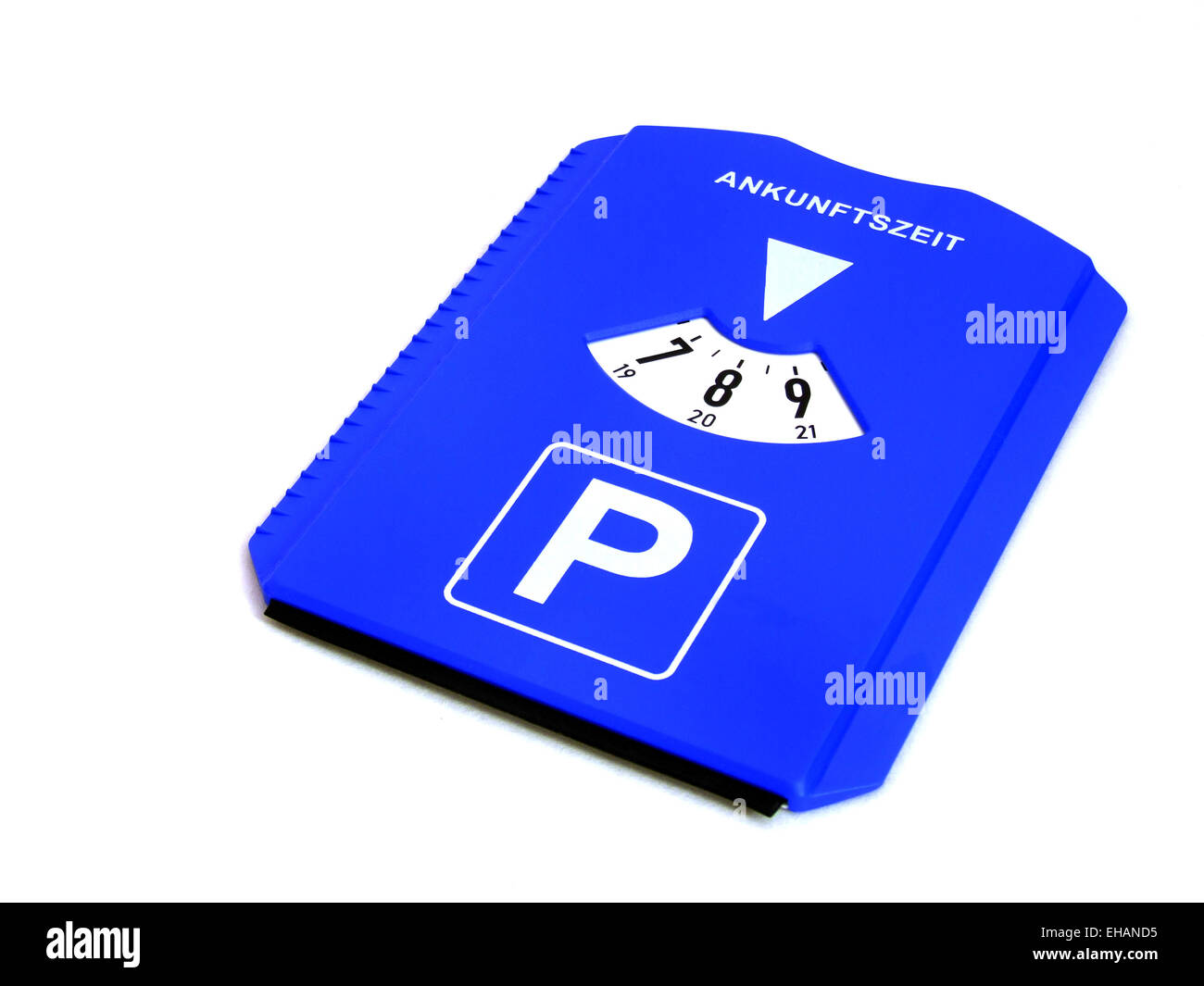 Parkscheibe / parking disk Stock Photo