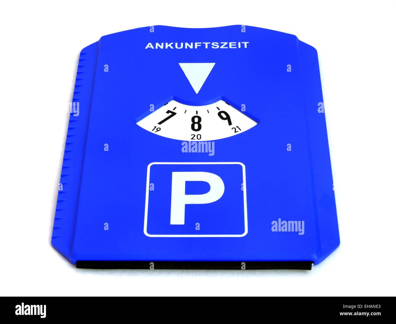 Parkscheibe / parking disk Stock Photo