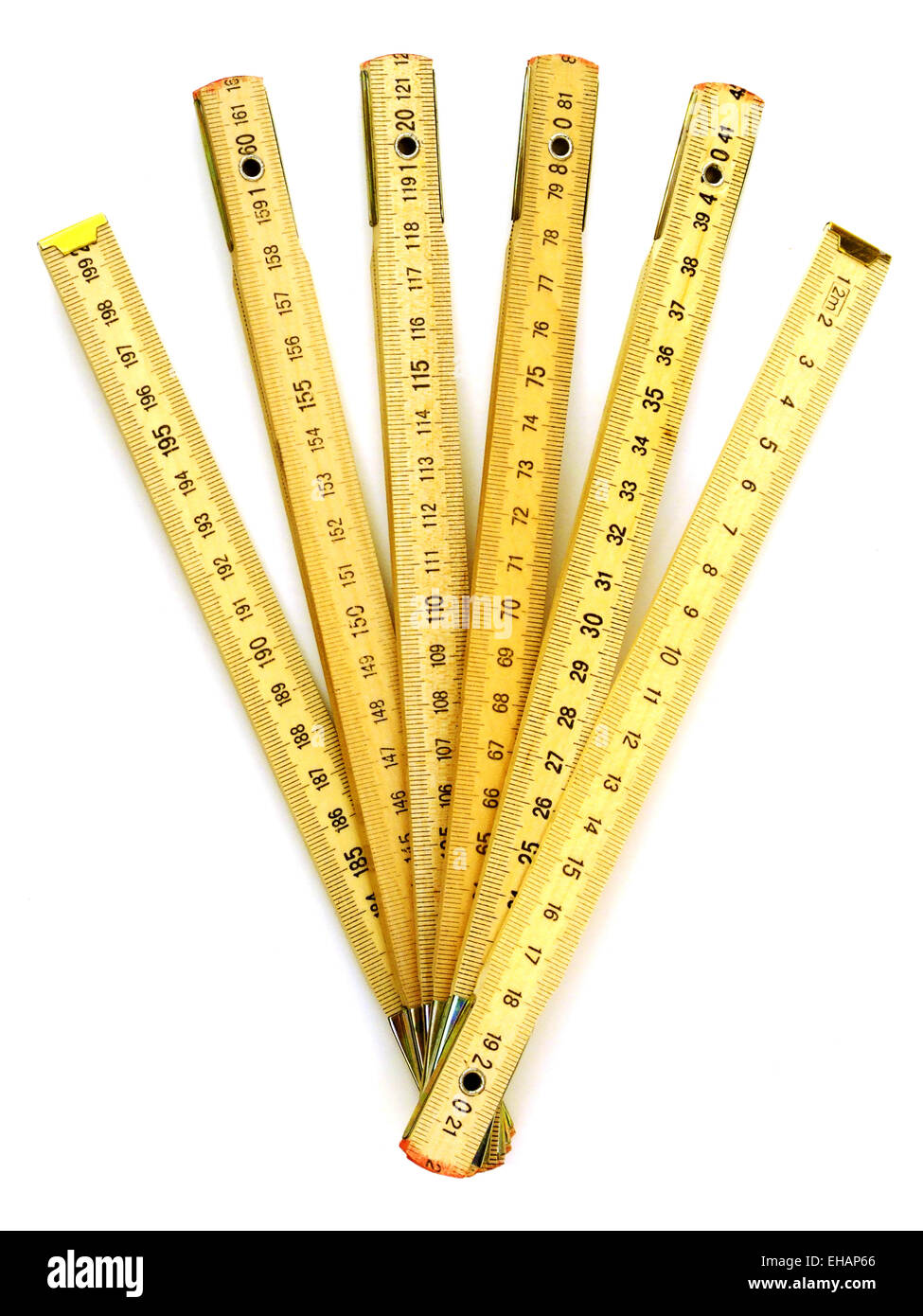 Zollstock / folding meter stick Stock Photo