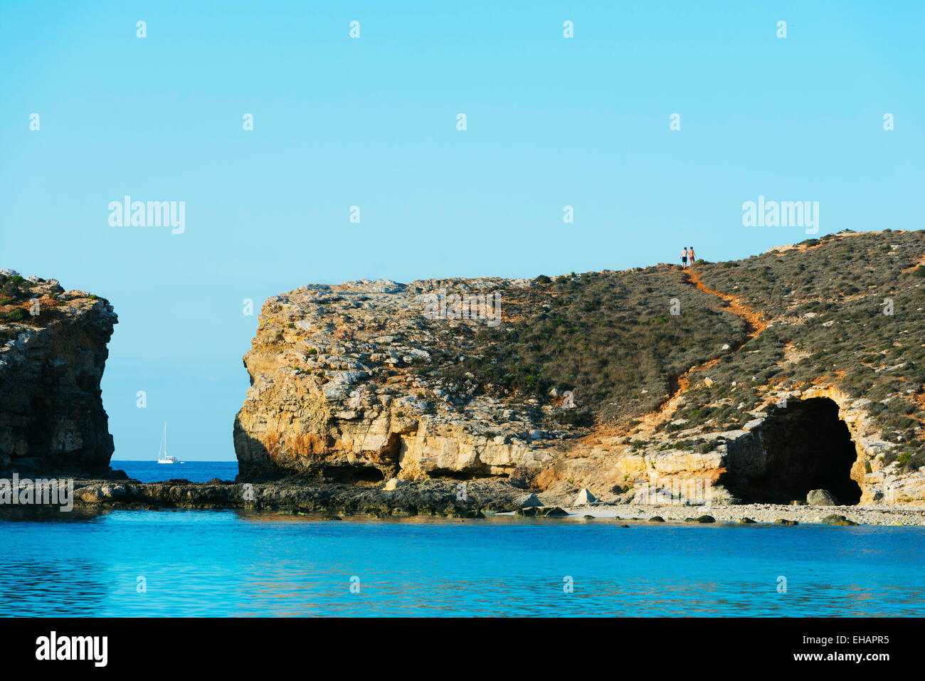 Mediterranean Europe, Malta, Comino island, Blue Lagoon Stock Photo