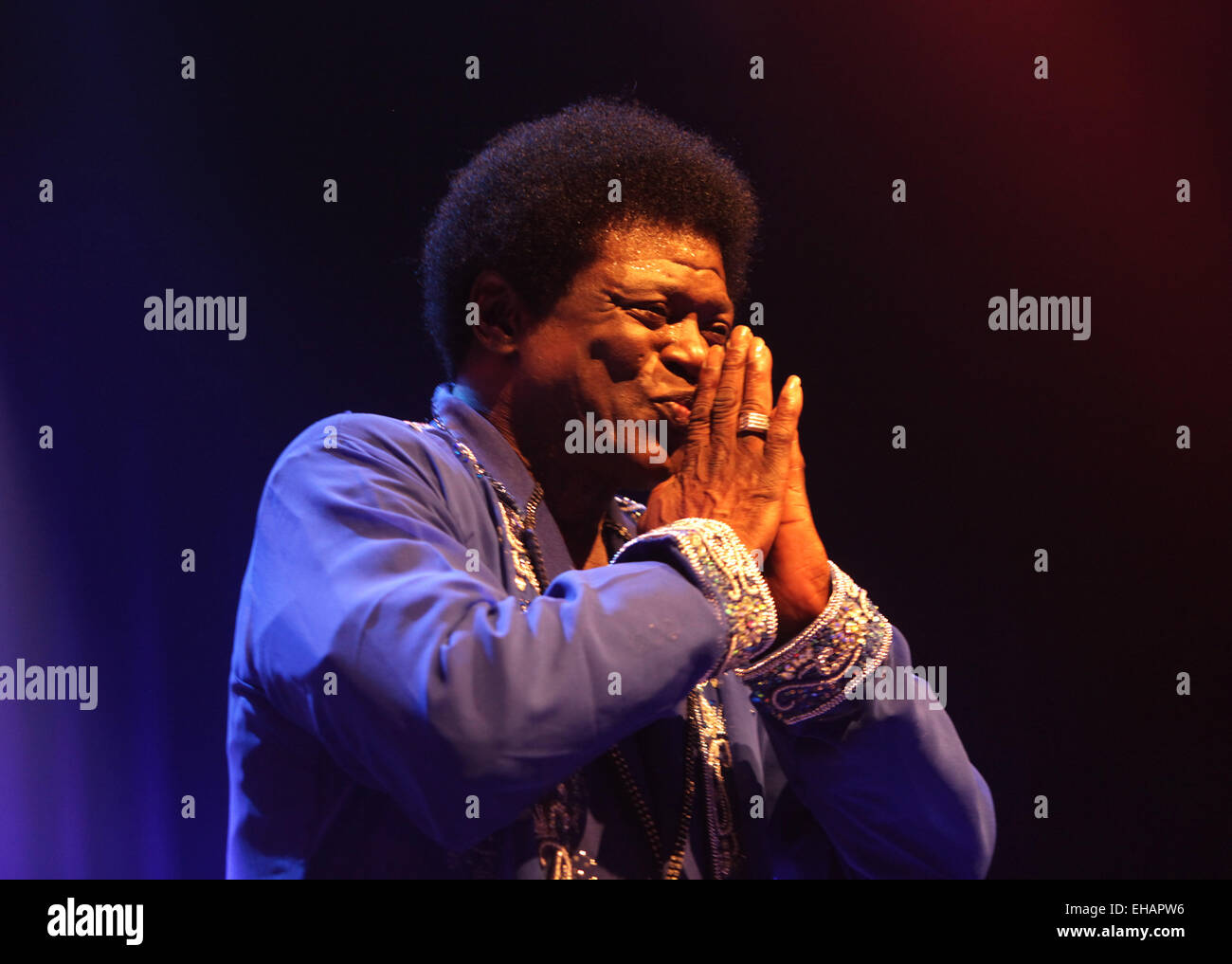 Charles Bradley performs live at Paard van Troje Featuring: Charles Bradley Where: The Hague, Netherlands When: 04 Sep 2014 Stock Photo