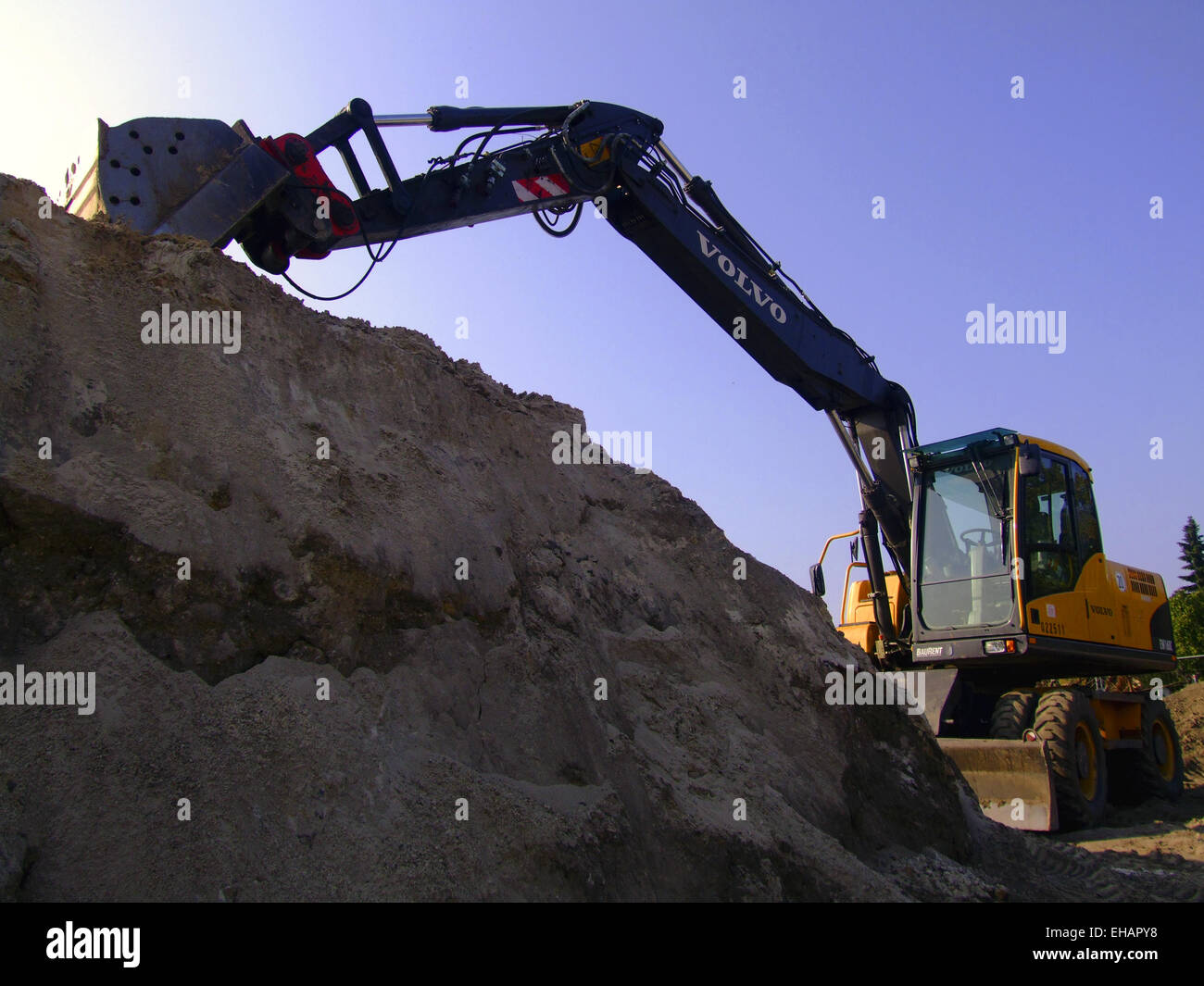 Tiefbau / excavator Stock Photo
