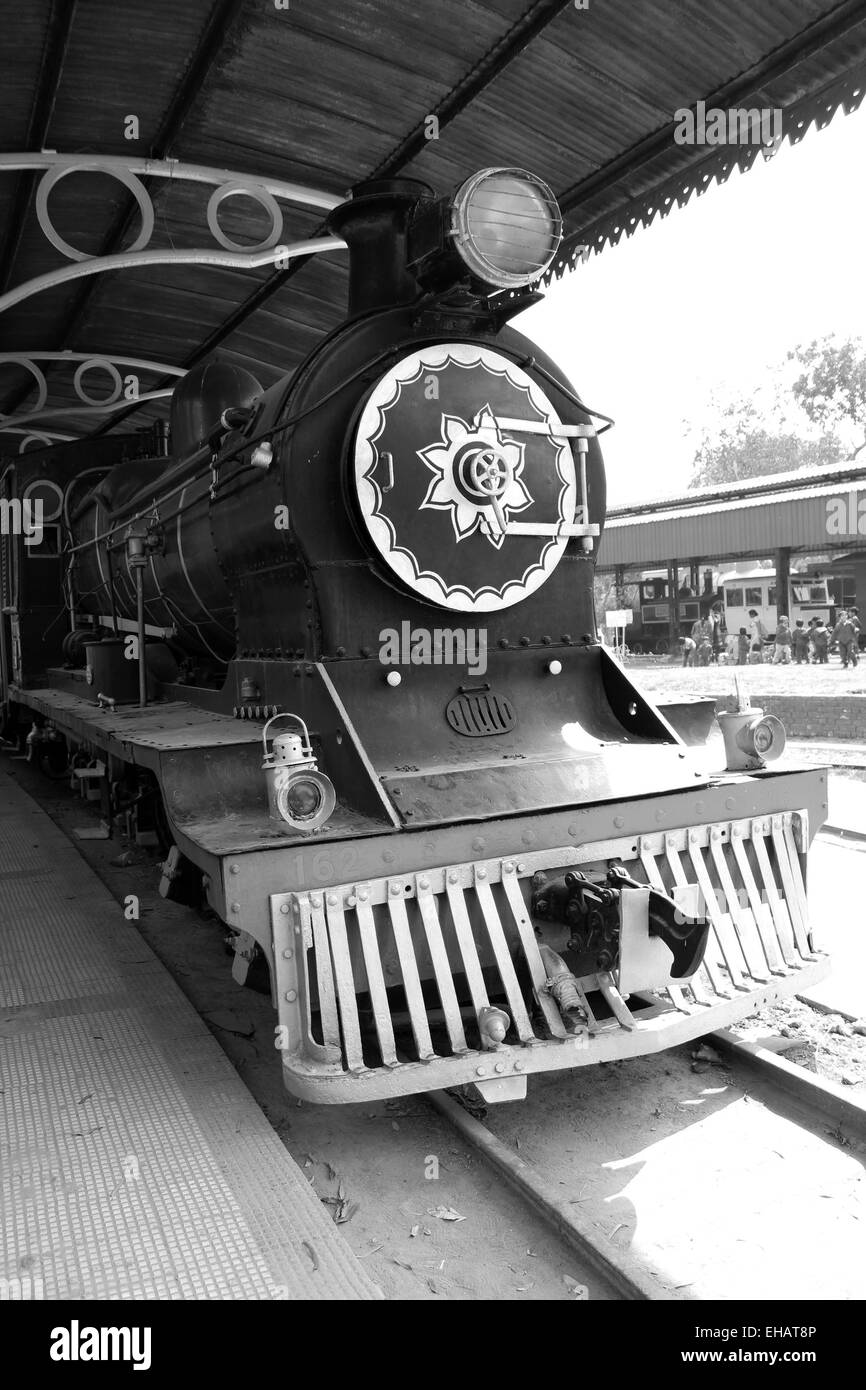 Old trains of india Black and White Stock Photos & Images Alamy
