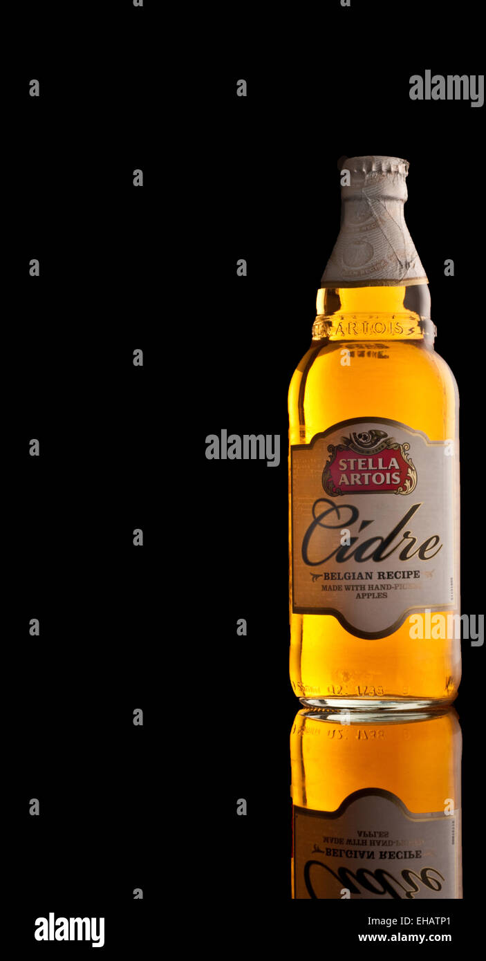 Bottle of Cidre/Cider Stock Photo Alamy