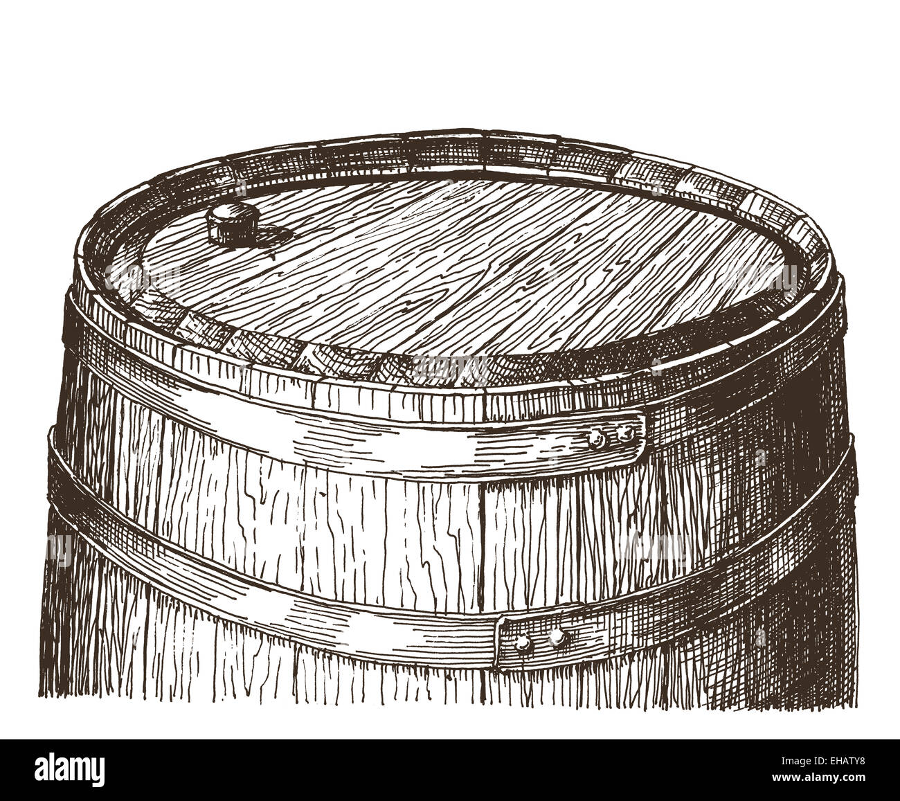 Beer Keg Drawing