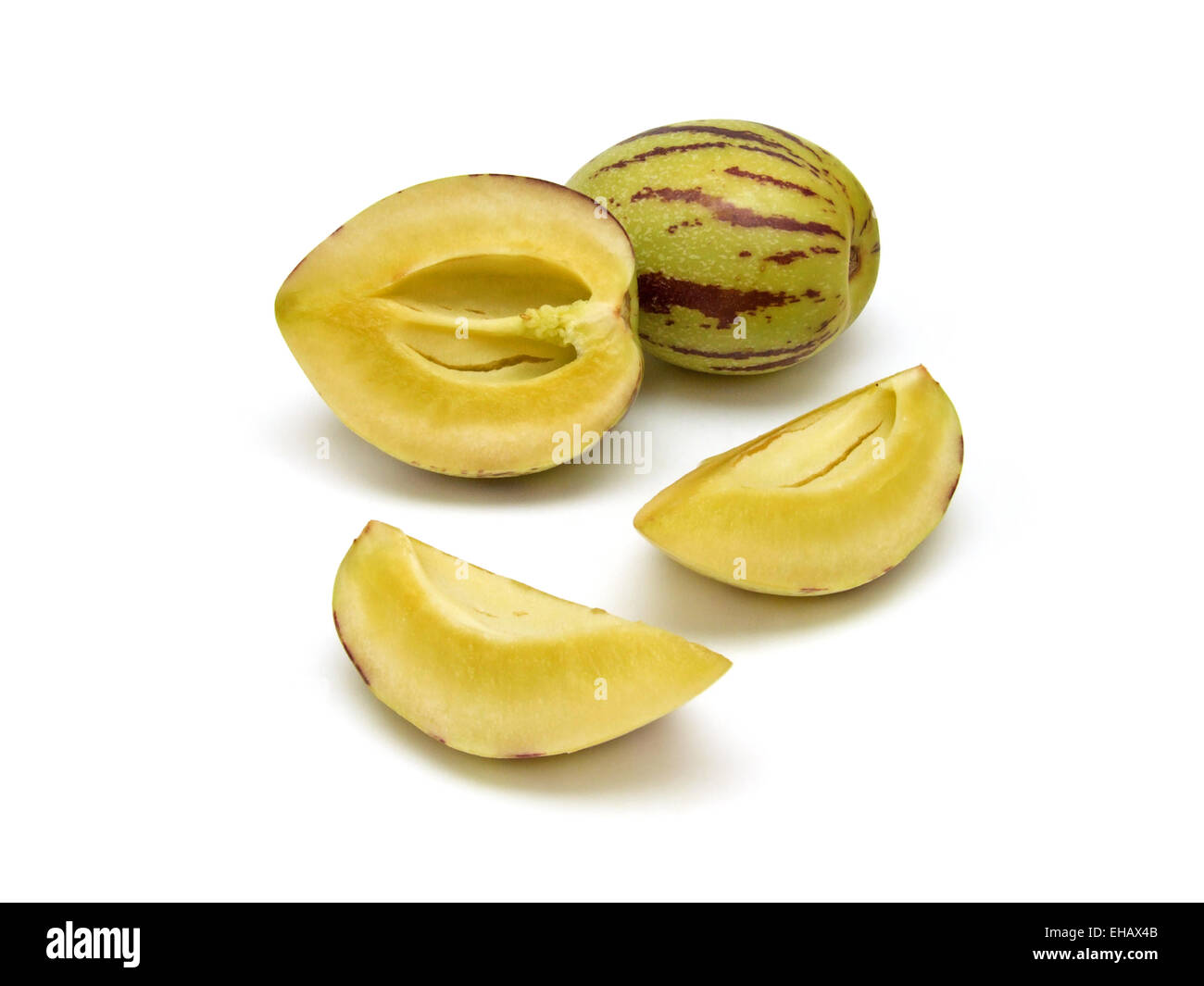 Pepino (Solanum muricatum) Stock Photo