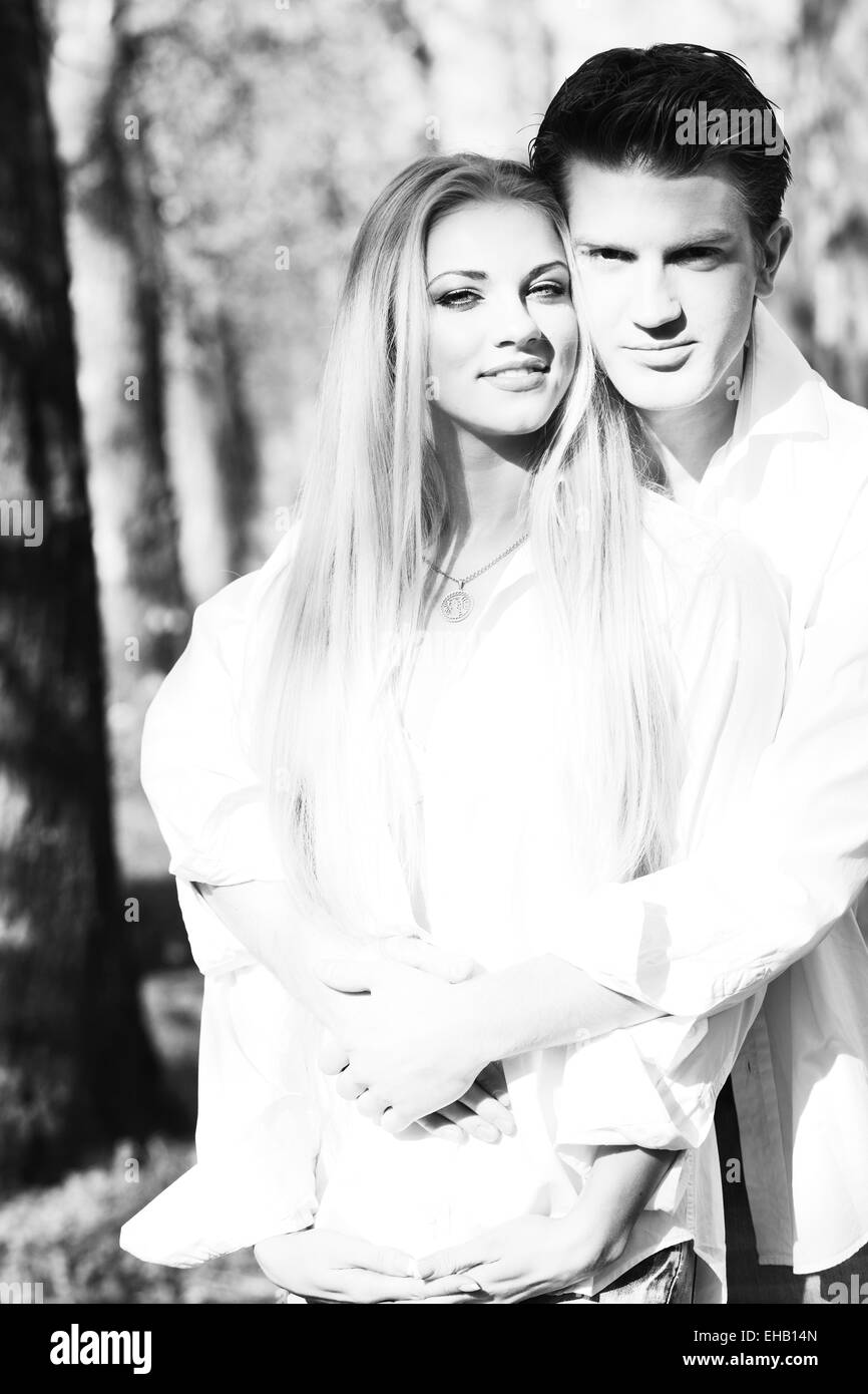 romantic couple in love outdoor Stock Photo - Alamy