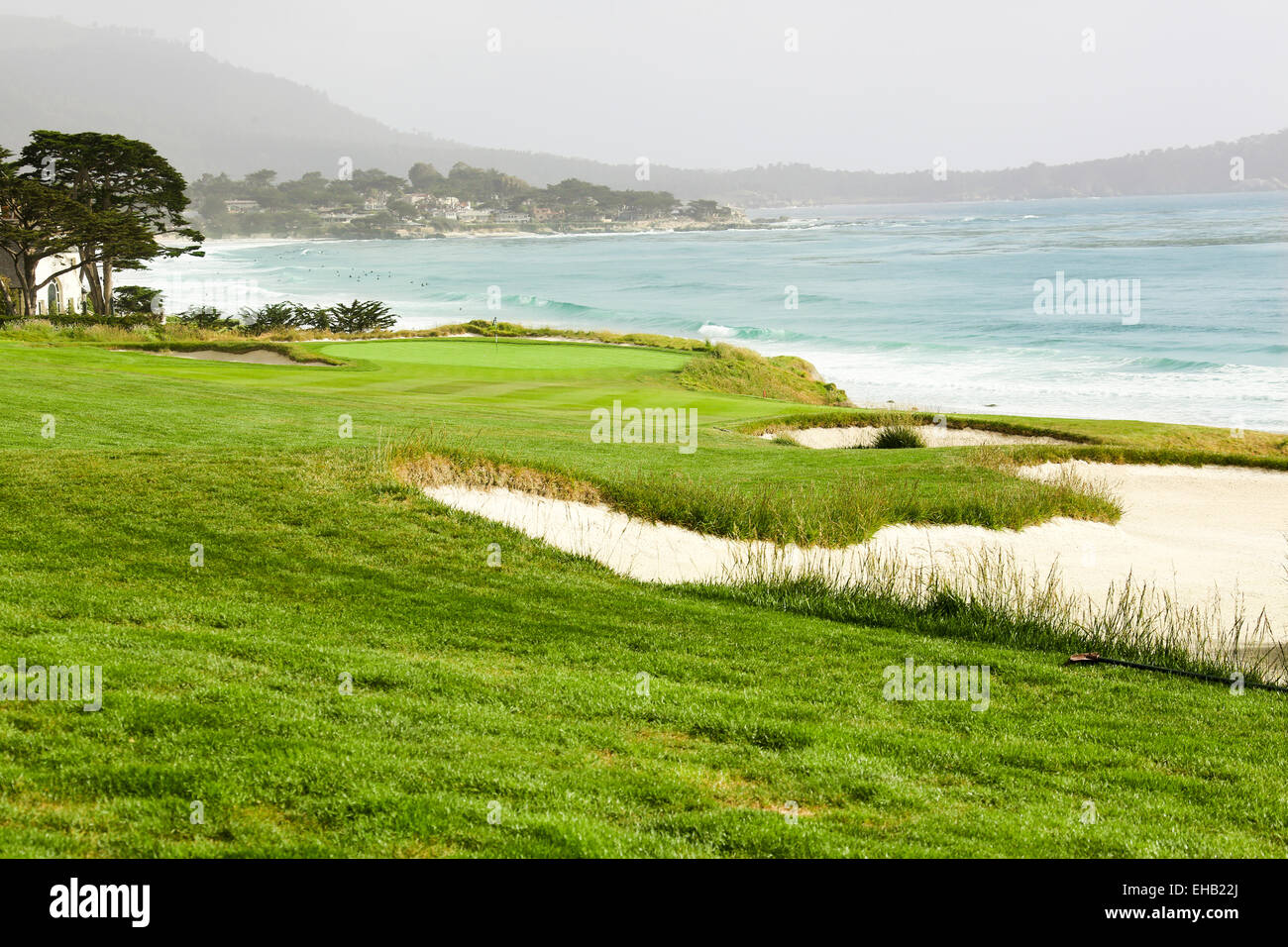 Beach golf course Stock Photo Alamy