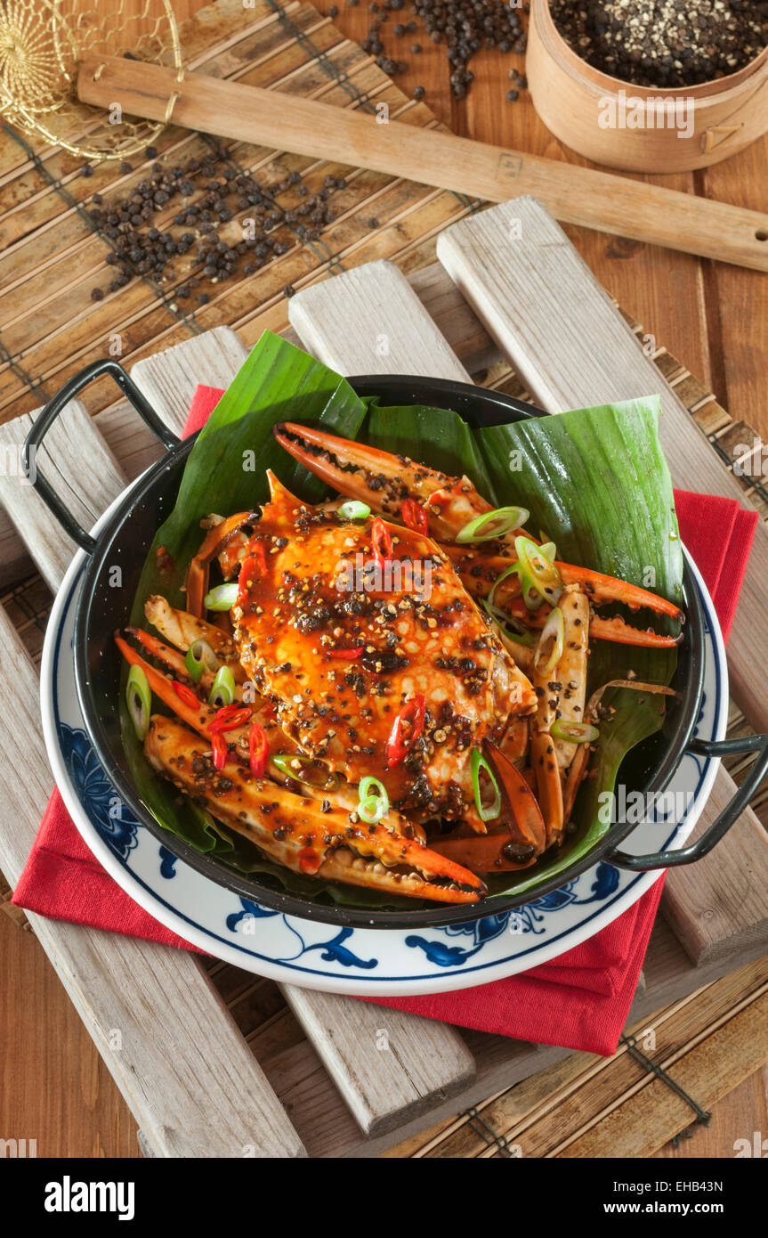 Black pepper crab malaysia hi-res stock photography and images - Alamy