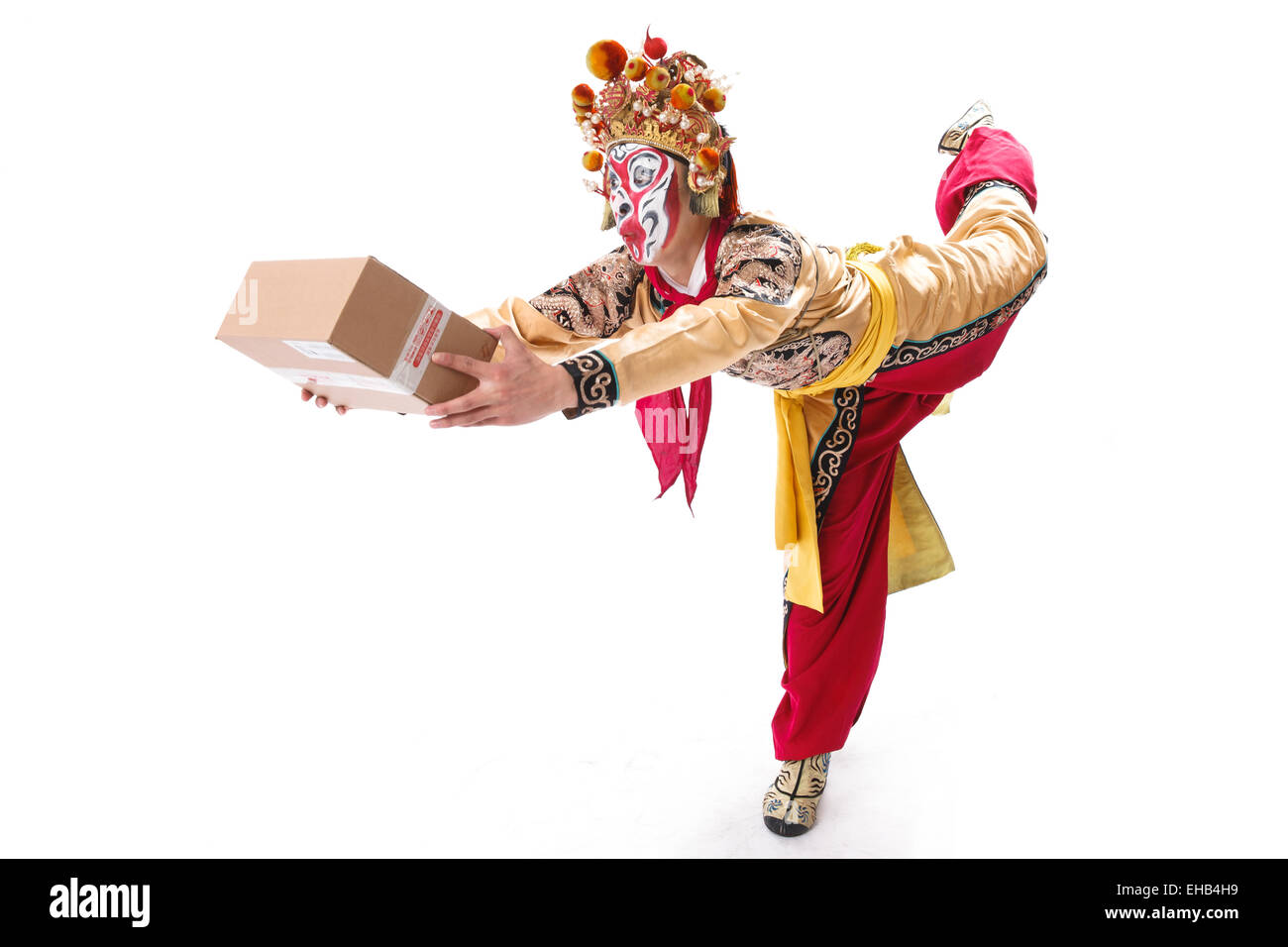 The main characters in the opera sun wukong mail delivery Stock Photo