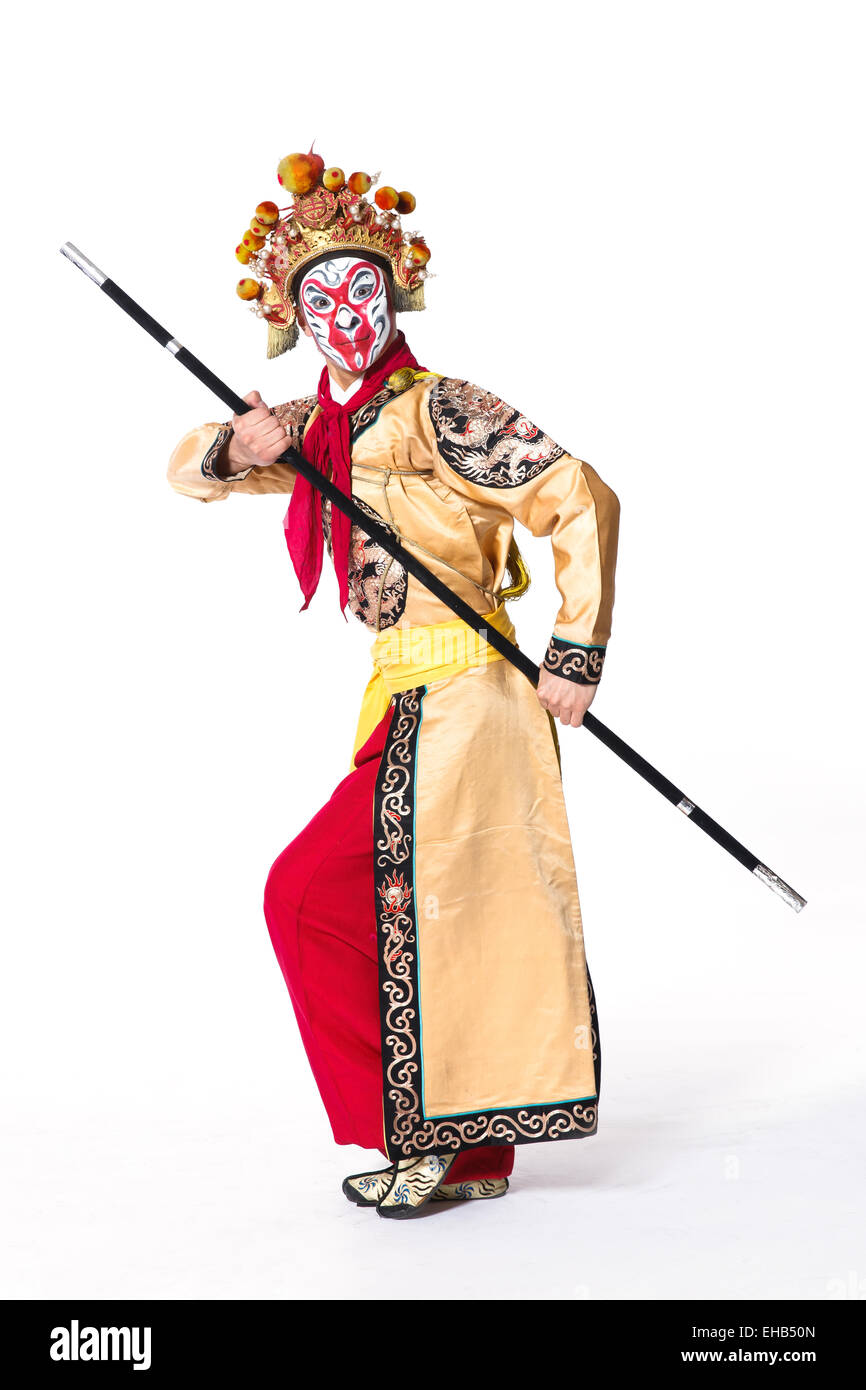 The main characters in the opera Monkey King Stock Photo