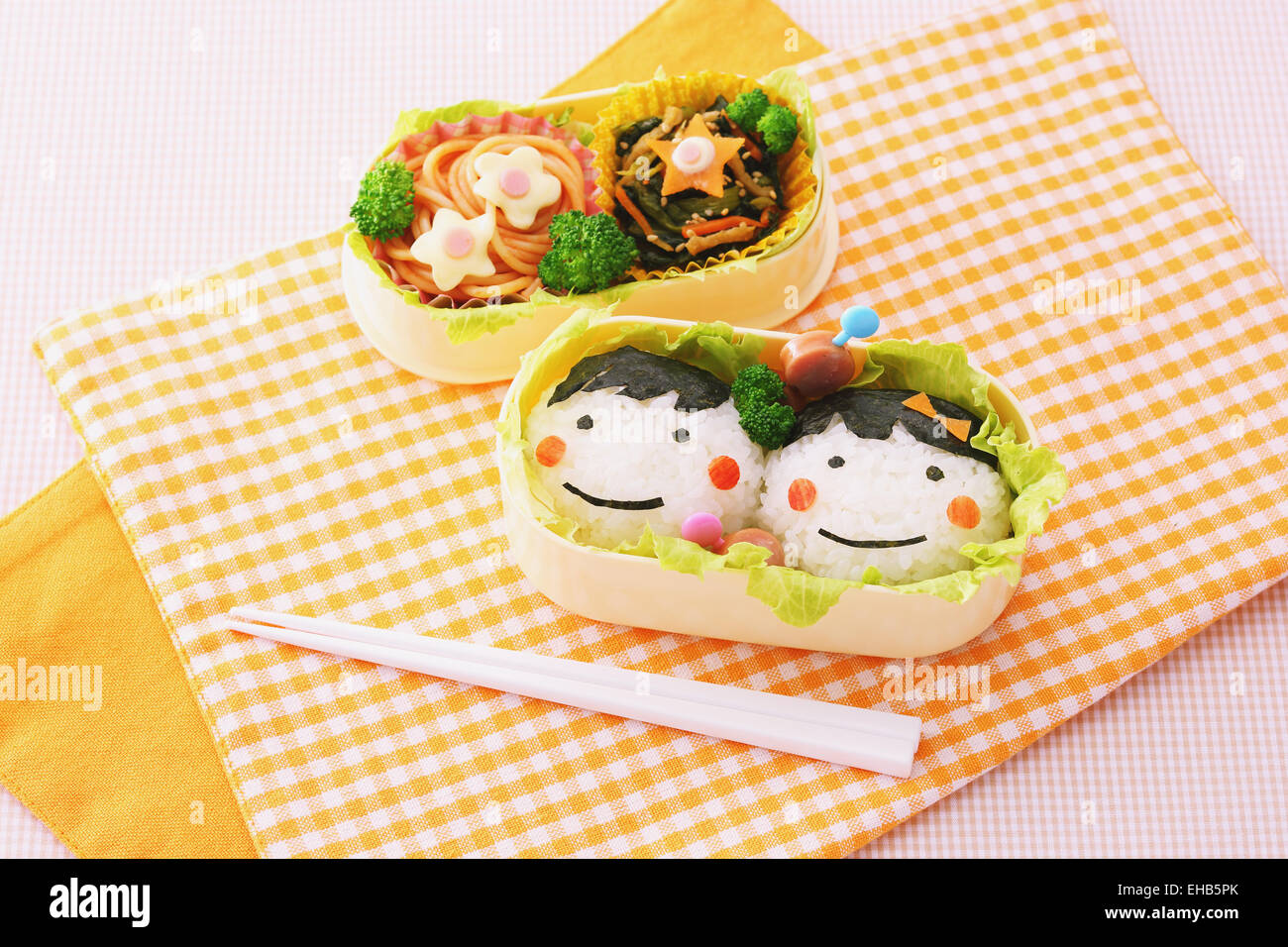 Japanese style character lunch box Stock Photo - Alamy