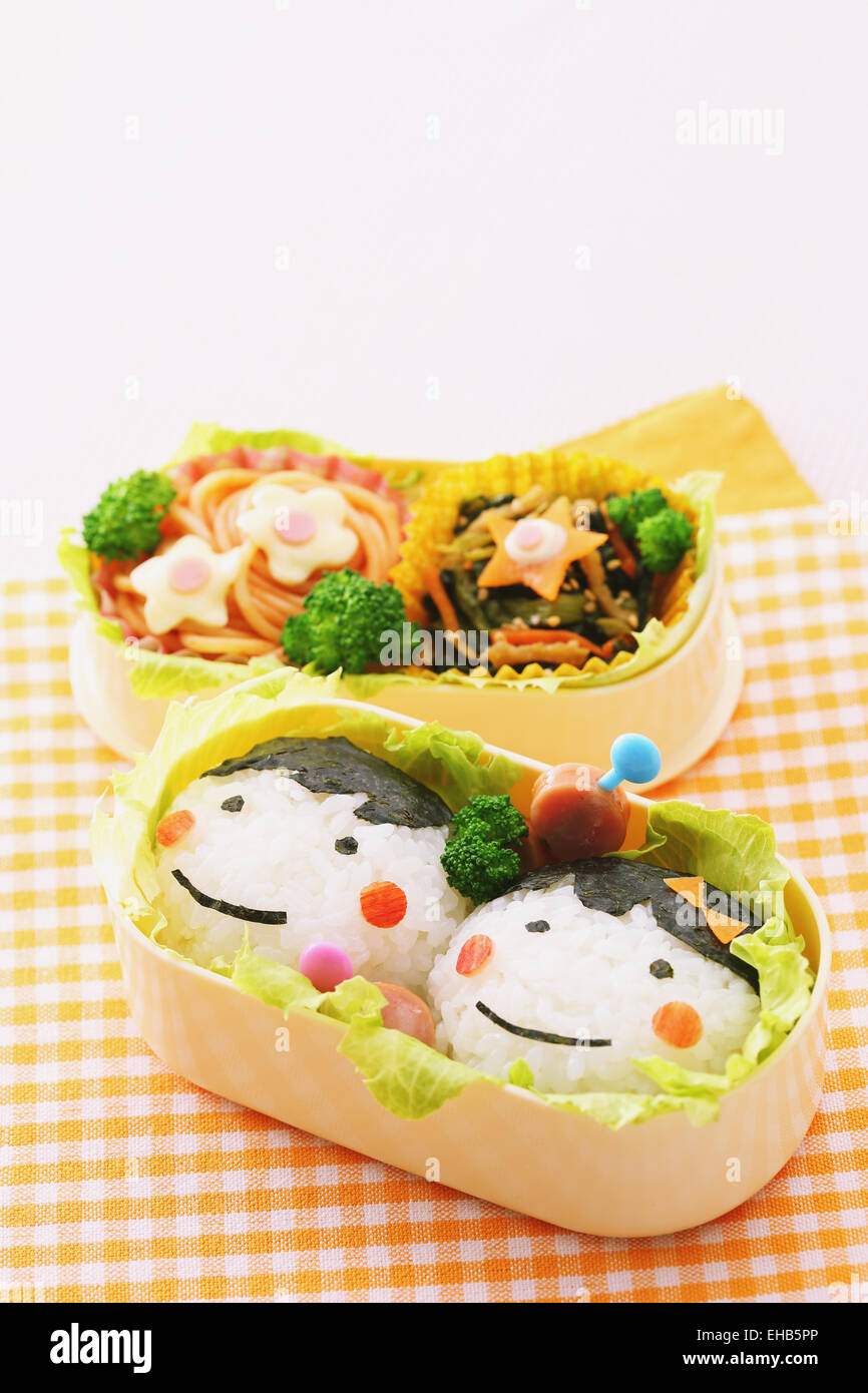 Japanese style character lunch box Stock Photo - Alamy
