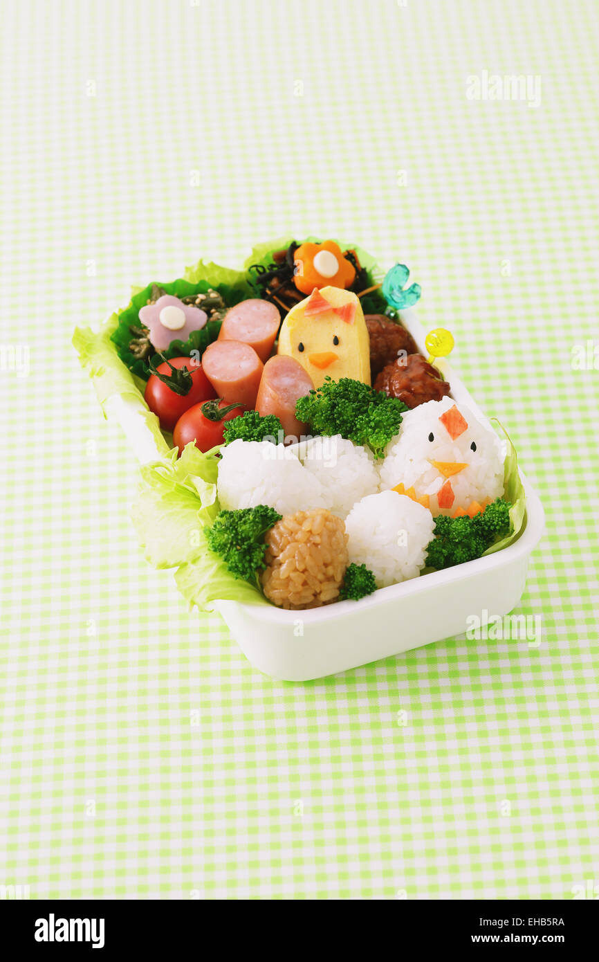 Japanese style character lunch box Stock Photo - Alamy