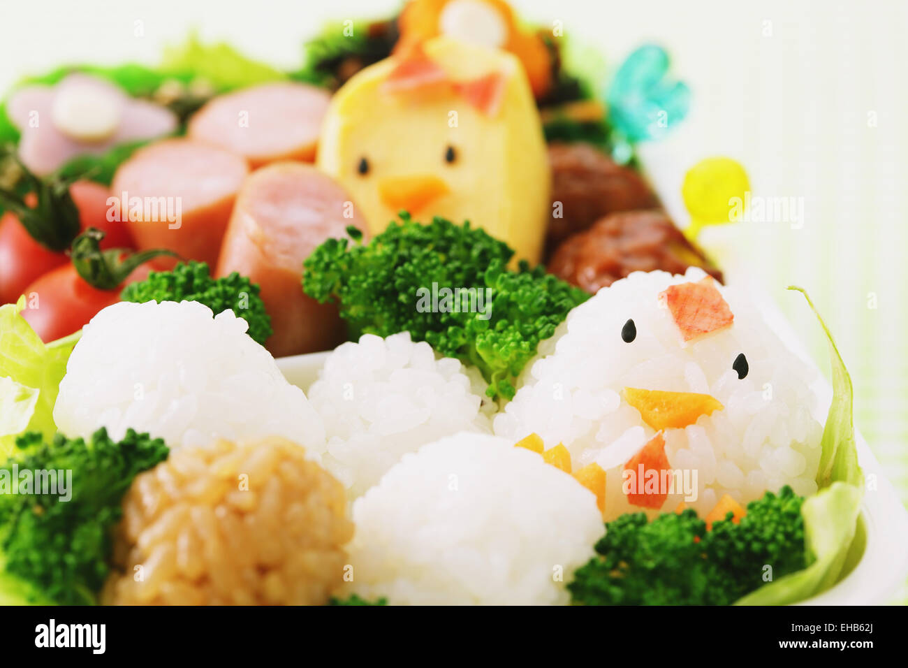Japanese style character lunch box Stock Photo - Alamy