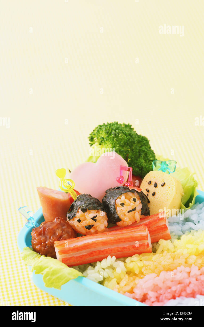 Japanese style character lunch box Stock Photo - Alamy