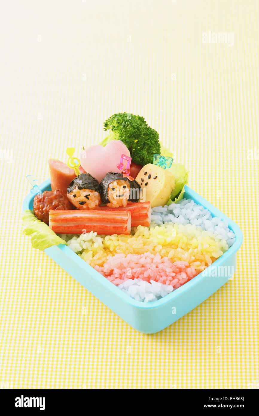 Japanese style character lunch box Stock Photo - Alamy