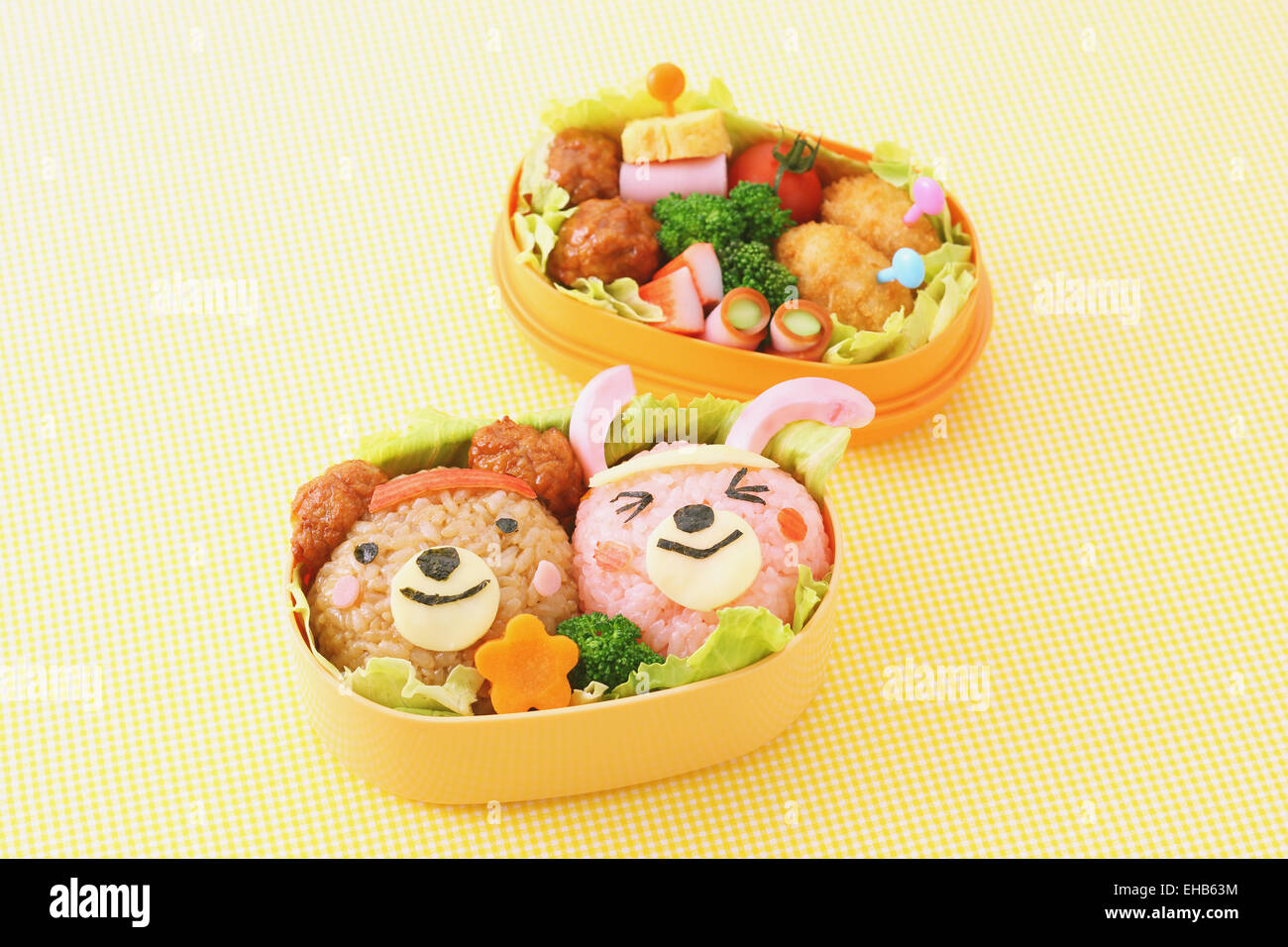 Japanese style character lunch box Stock Photo - Alamy