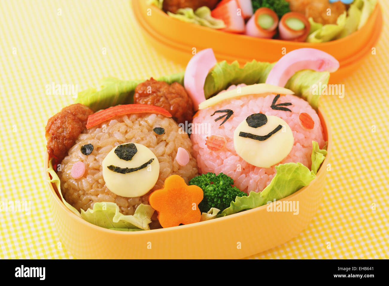 Japanese style character lunch box Stock Photo - Alamy